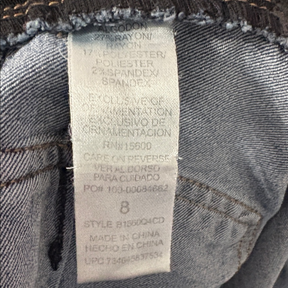 Democracy Absolution Blue Denim Jeans Size 8 - Picture 14 of 14